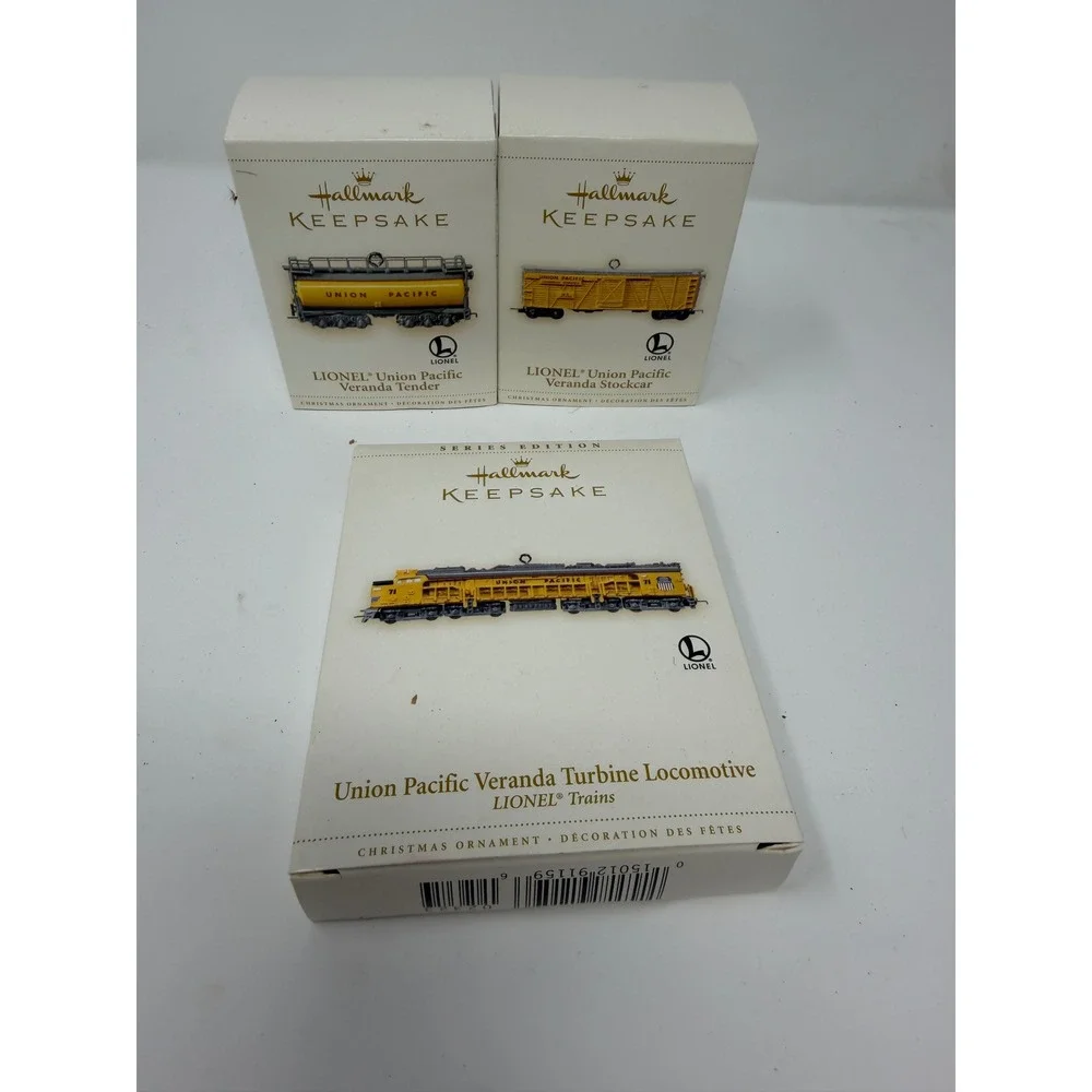 Hallmark Keepsake Lionel Union Pacific Veranda Turbine Locomotive Tender Set